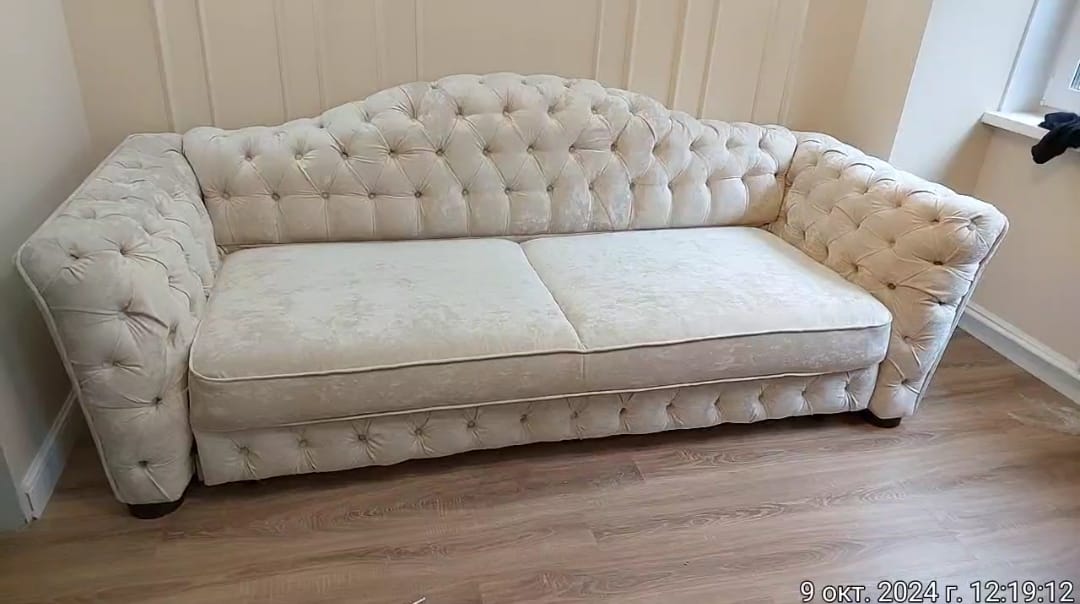 Замена обивки дивана на дому. Алма-Атинская