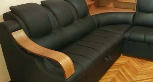 Перетяжка кожаного дивана. Алма-Атинская